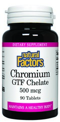 Chromium GTF Chelate (500mcg 90 tablets) Natural Factors