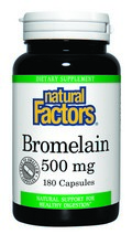 Bromelain (500 mg 180 capsules) Natural Factors