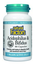 Acidophilus & Bifidus with Goat Milk - 5 billion active cells (90 capsules) Natural Factors