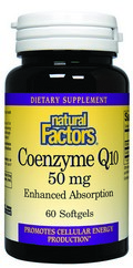 CoEnzyme Q10 (50 mg 60 softgels) Natural Factors