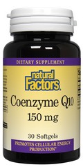 Coenzyme Q10 (150 mg 30 softgels) Natural Factors