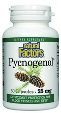 Pycnogenol- Pine Bark (25 mg 60 capsules) Natural Factors