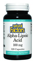 Alpha Lipoic Acid (100 mg 120 capsules) Natural Factors