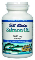 Wild Alaskan Salmon Oil (1000 mg 90 softgels) Natural Factors