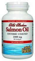 Wild Alaskan Salmon Oil, enteric coated (90 softgels) Natural Factors