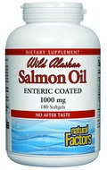 Wild Alaskan Salmon Oil, enteric coated (180 softgels) Natural Factors