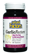 Garlic Factors - Maximum Strength (90 tablets) Natural Factors