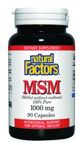 MSM (1000 mg 90 capsules) Natural Factors