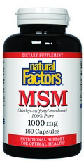 MSM (1000 mg 180 capsules) Natural Factors