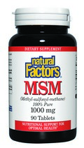 MSM (1000 mg 90 tablets) Natural Factors
