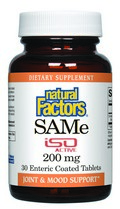 SAMe 200mg (30 tablets) Natural Factors