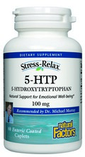 5-HTP (100mg 60 caplets) Natural Factors