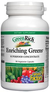 GreenRich Enriching Greens (150 Vcaps) Natural Factors