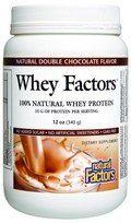 Whey Factors Powder Drink Mix (Natural Double Chocolate Flavor 12 oz) Natural Factors