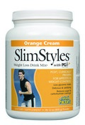 SlimStyles Weight Loss Drink Mix with PGX Orange Cream (1.75 lb) Natural Factors