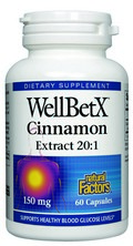 WellBetX� Cinnamon Extract (60 capsules) Natural Factors