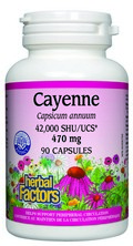 Cayenne 470mg (90 capsules) Natural Factors