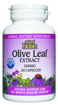 Olive Leaf Standardized Extract (500 mg 60 capsules) Natural Factors