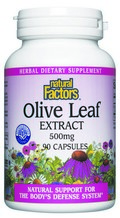 Olive Leaf Standardized Extract (500 mg 90 capsules) Natural Factors