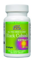 Black Cohosh Extract (80mg 30 softgels) Natural Factors