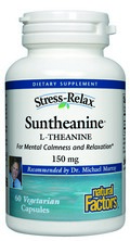 StressRelax L-Theanine (150mg 60 Vcaps) Natural Factors