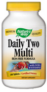 Daily Two Multi (iron-free) ( 180 tablets ) Nature's Way