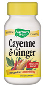 Cayenne & Ginger (100 capsules) Nature's Way