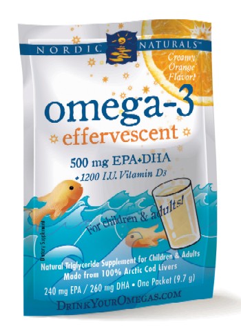 Omega-3 Effervescent (Creamy Orange flavor - 21 packets)* Nordic Naturals