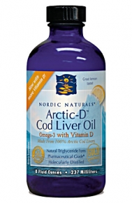 Arctic-D Cod Liver Oil (Orange 8 oz) Nordic Naturals
