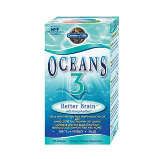 Oceans 3 - Better Brain (90 Soft Gels) Garden of Life