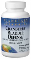 Cranberry Bladder Defense (60 tablets) Planetary Herbals