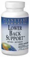 Lower Back Support (120 tablets) Planetary Herbals