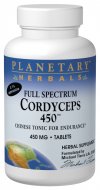 Full Spectrum Cordyceps (450mg 120 tablets) Planetary Herbals