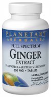 Full Spectrum Ginger Extract (350mg 60 tablets) Planetary Herbals