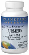 Full Spectrum Turmeric Extract (450mg 120 tablets) Planetary Herbals