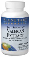 Full Spectrum Valerian Extract (650mg 30 tablets) Planetary Herbals