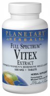 Full Spectrum Vitex (500mg 60 tablets) Planetary Herbals