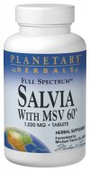 Full Spectrum Chinese Red Sage Salvia with MSV-60 (1020mg 60 tablets) Planetary Herbals