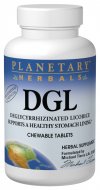 Licorice DGL Deglycyrrhizinated Chewable Tablets (200 tablets) Planetary Herbals