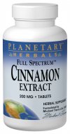 Full Spectrum Cinnamon Extract (200mg 120 capsules) Planetary Herbals