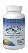 Full Spectrum Ashwagandha (570mg 120 tablets) Planetary Herbals