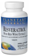 Resveratrol with Red Wine Extract (60 tablets) Planetary Herbals