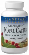 Full Spectrum Nopal Cactus (1000mg 120 tablets) Planetary Herbals
