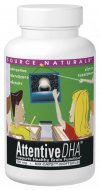 Attentive DHA (100 mg 30 softgels) Source Naturals