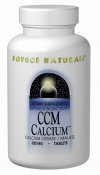 CCM Calcium (300 mg 120 tabs) Source Naturals