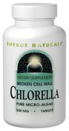 Broken Cell Wall Chlorella (500 mg 100 tabs) Source Naturals