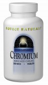 Chromium (200 mcg 100 tabs) Source Naturals