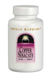 Copper Sebacate (3 mg 60 tabs) Source Naturals