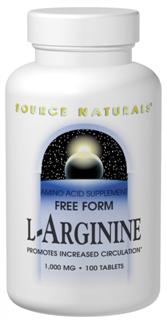 L-Arginine (1600 mg 3.53 oz) Source Naturals