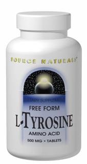 L-Tyrosine (500 mg-100 tabs) Source Naturals